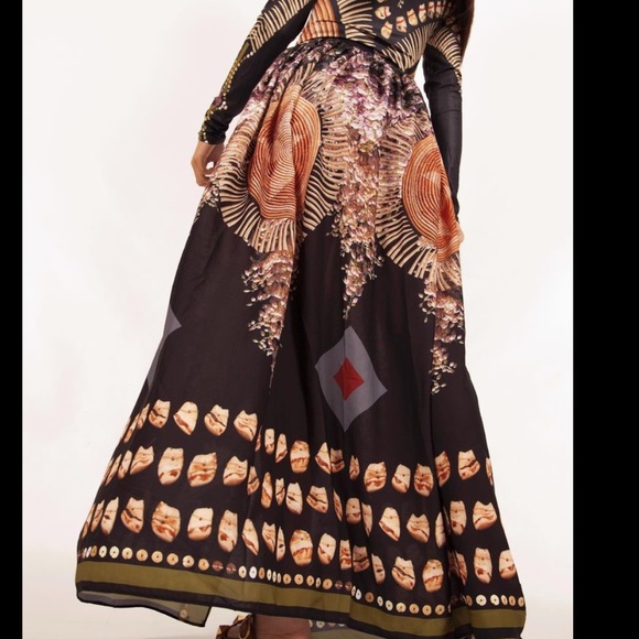 Jamie Okuma skirt SoCal wrap basket print open style. Worn once. Sold out online - Picture 5 of 10